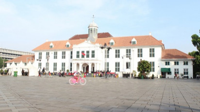 Puluhan Petugas Dishub Jaga Kota Tua Selama 24 Jam Cegah Parkir Sembarangan