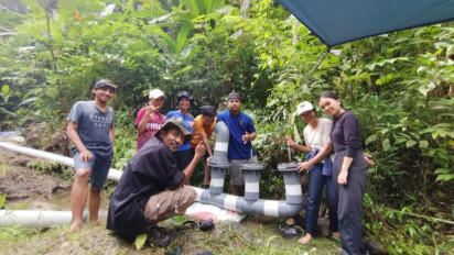 LPPM-USU Bantu Atasi Kesulitan Air bersih Warga Desa Bingkawan