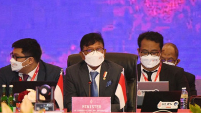 Menkominfo Johnny G. Plate Ajak Delegasi DEWG-4 Rumuskan Deklarasi Menteri Atasi Tantangan Digital di Masa Depan