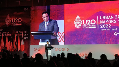 Gubernur DKI Jakarta Anies Baswedan Curhat ke Forum Urban 20, Dirinya Dulu Bertemu Kertas Sekarang Ketemu Warga