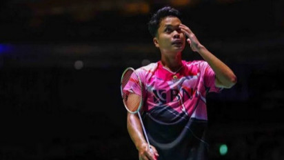 Ginting Mundur dari Japan Open 2022 karena Cedera Punggung