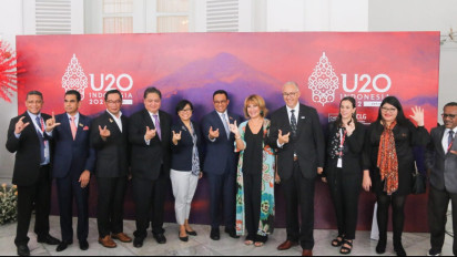 Delegasi U20 Serahkan Hasil Kesepakatan Kepada Menko Airlangga Hartarto Presidensi G20 Indonesia