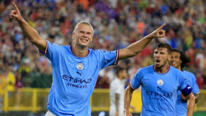 Haaland Cetak hattrick saat Manchester City Bantai Nottingham Forest 6-0