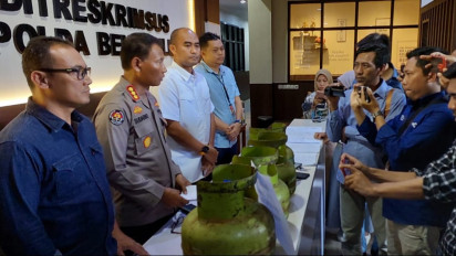Ratusan Tabung Gas Elpiji 3 Kg dan Pemilik Pangkalan di Bengkulu Diamankan Polisi