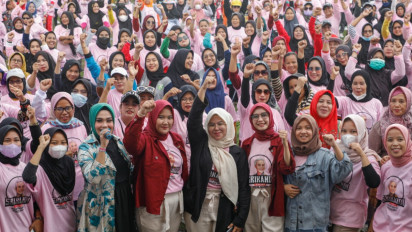 Ribuan Srikandi di OKI Suarakan Ganjar Presiden 2024