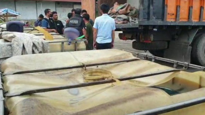 Lokasi Penimbunan 10 Ton Solar Bersubsidi di Lampung Digerebek