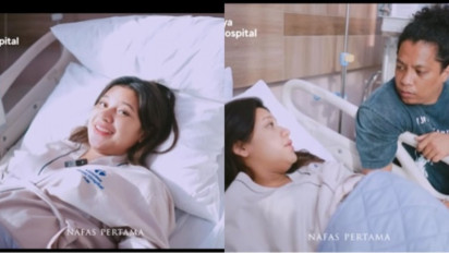 Selamat! Pasangan Arie Kriting dan Indah Permatasari Dikaruniai Anak Pertama, Ekspresi Haru Warnai Persalinan