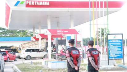 Polda Kaltara Awasi dan Amankan SPBU Pasca Kenaikan Harga BBM