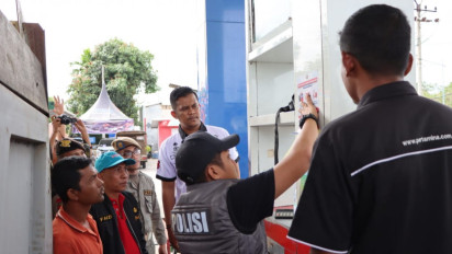 Setiap SPBU di Aceh Barat Dipasang Stiker Oleh Polisi, Kapolres: Antisipasi Penyalahgunaan BBM Bersubsidi