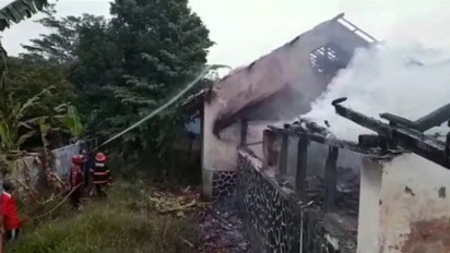 Bangunan Sekolah di Sumedang Ludes Terbakar, Aktivitas Belajar Mengajar Diliburkan Sementara