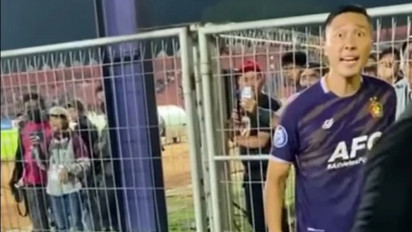 Kapten Persik Arthur Irawan Ngamuk usai Diteriaki “Out!”, Tantang Penonton Berkelahi