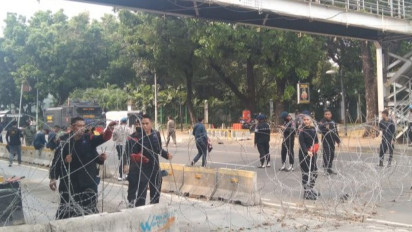 Ada Demo Tolak Harga BBM Naik, Lalu Lintas Sekitar Monas Ditutup Sementara