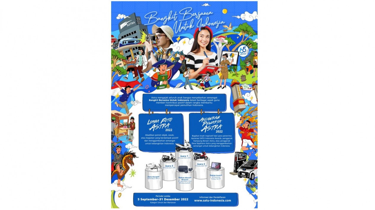 Lomba Foto Astra dan Anugerah Pewarta Astra 2022: Bangkit Bersama untuk Indonesia
            - galeri foto
