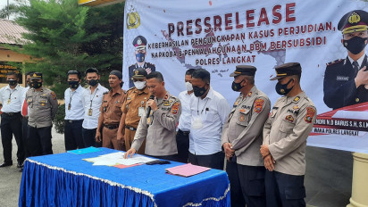Reskrim Polres Langkat Ungkap 13 Kasus Perjudian di Tahun 2022