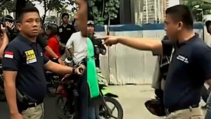 Diposting Krishna Murti, Terekam Kamera Ferdy Sambo Bentak  Pengemudi Ojol yang Demo