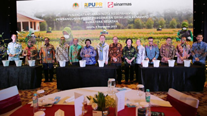 Bersama Kementerian KLHK dan PUPR, Sinar Mas Bangun Pusat Persemaian Sriwijaya Kemampo di Sumatera Selatan