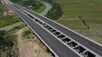 Pembangunan Jalan Tol Semarang-Demak Seksi 2 Capai 92 Persen