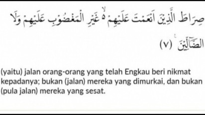 Tafsir Surah Al-Fatihah Ayat 7: Belajar dari Umat Terdahulu