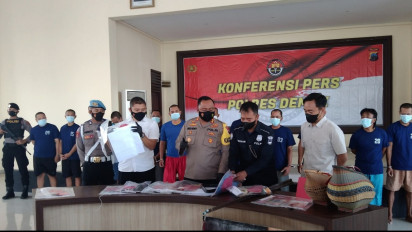 Polisi Tangkap Belasan Pelaku Perjudian di Demak Jawa Tengah