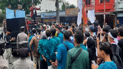 Blokir Jalinsum Aceh, GERAM Kota Binjai Demo Tolak Kenaikan Harga BBM