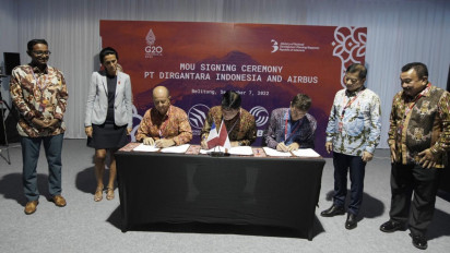 Side Event G20, PT Dirgantara Indonesia Tanda tangani Nota kesepahaman dengan Airbus