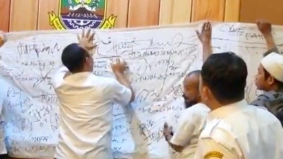 Lagi Viral, Wali Kota & Wakil Wali Kota Cilegon Tandatangani Petisi Penolakan Pembangunan Gereja
