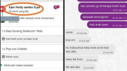 CEK FAKTA: ‘Irjen Ferdy Sambo’ Pesan Makanan, Bikin Ojol Ketar-ketir  karena Pesanan Jenderal, Benarkah?