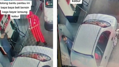Viral Video Seorang Pengemudi Mobil Kabur Setelah Mengisi Bensin di SPBU Bogor