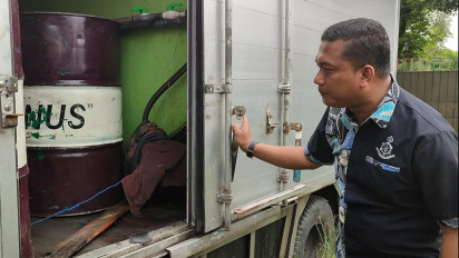 Modifikasi Truk Boks untuk Timbun Solar Bersubsidi, 5 Orang Tersangka Ditangkap Polisi