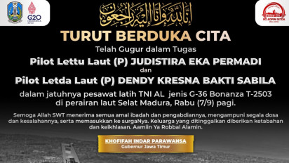 Gubernur Jatim Sampaikan Duka Mendalam atas Jatuhnya Pesawat Latih TNI AL di Selat Madura