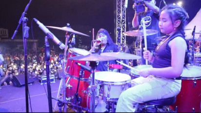 Shinya Kaori, Drumer Cilik Semarang yang Tampil Memukau Bersama Musisi Rock Legendaris Indonesia