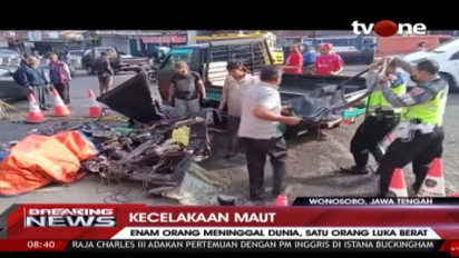 Tabrakan Beruntun Terjadi di Jalan Wonosobo-Parakan, 6 Orang Meninggal Dunia