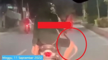 Beredar Video Detik-detik Geng Motor Konvoi dan Membawa Sajam, Seorang Korban Dilarikan ke RS Kota Jambi