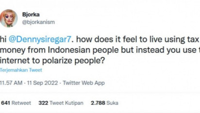 Kembali Beraksi, Kini Hacker Bjorka Giliran Sentil Denny Siregar: Bagaimana Rasanya Hidup Pakai Uang Pajak Rakyat tapi Malah Bikin Polarisasi?