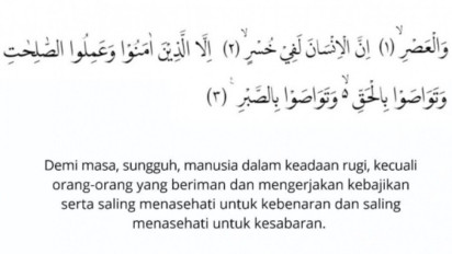 Tafsir Surah Al-Asr Ayat 1-3: Manusia Akan Rugi, Kecuali yang Beriman dan Beramal Saleh