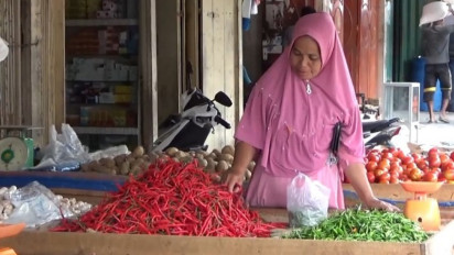 BBM Naik, Harga Cabai Merah Juga Ikut Meroket di Pasar Blangpidie