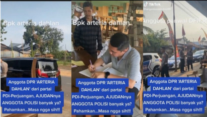 Viral! Arteria Dahlan Anggota DPR RI Beli Mebel Dikawal dengan Banyak Polisi, Tuai Komentar Netizen