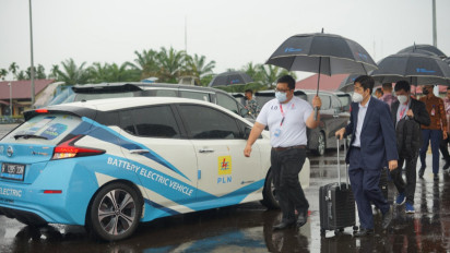 Mobil Listrik Digunakan Head of Delegate Anggota G20 di Acara Development Working Group (DWG) Belitung