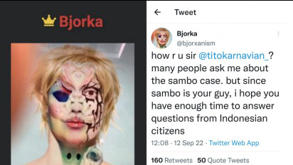 Nah Loh! Hacker Bjorka Diminta Netizen Buka Kasus Ferdy Sambo, Langsung Colek Tito: Itu Orang Anda, Semoga Waktunya Cukup Buat Menjawab