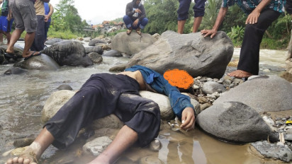 Jasad ODGJ Ditemukan di Sungai Cidurian Bogor, Kepala Penuh Luka Bersimbah Darah