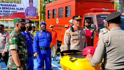Hadapi Ancaman Bencana Alam saat Musim Hujan, 1300 Personil Gabungan di Pacitan Disiagakan