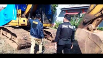 Polisi Gerebek Penambang Batu Ilegal di Lampung Utara, Amankan 4 Pegawai dan Sita Alat Berat