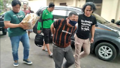 Rentenir Nyambi Jadi Bandar Ganja Ditangkap Polresta Bandar Lampung