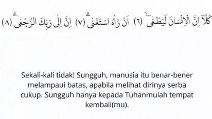 Tafsir Surah Al Alaq Ayat 6-8: Wahai Umat Manusia, Janganlah Melampaui Batas!