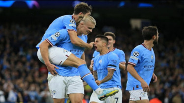 Gol Erling Haaland Bantu Manchester City Lakukan 'Comback' Saat Jamu Borussia Dortmund dengan Skor Tipis 2-1
