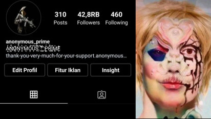 Berhasil Bongkar Sosok Asli Hacker Bjorka, Akun Instagram Anonymous Prime Ditangguhkan dan Menghilang