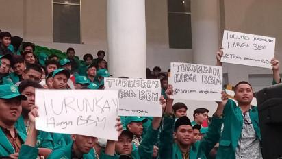 Kedatangan Cak Imin di Malang, Disambut Aksi Demo Mahasiswa Tolak Kenaikan BBM