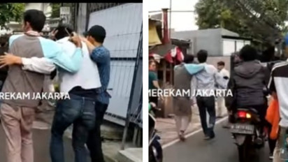 Viral Seorang Pria Menjadi Sasaran Amukan Warga Setelah Tertangkap Basah Mencuri Hp Milik Pedagang Nasi Goreng