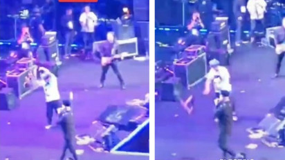 Viral Video Thomas Ramdhan Emosi Hingga Membanting Bass di Hadapan Ahmad Dhani saat Manggung di Malaysia