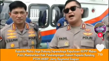 Kapolda Metro Jaya Bantah Pernyataan Anak Buahnya Terkait Bantuan Hukum Untuk AKBP Jerry Raymond Siagian 